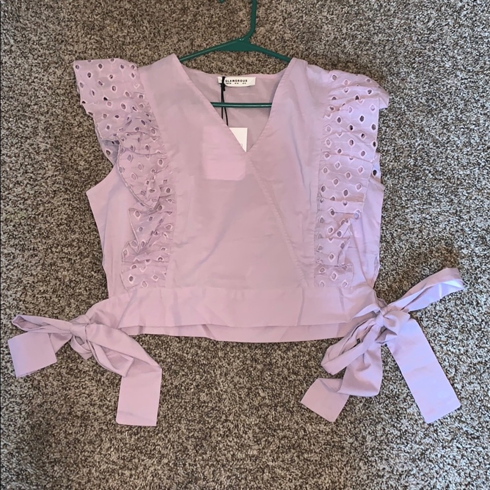LILAC GLAMOROUS TOP